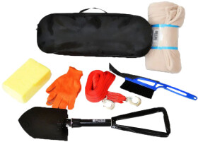 Набор автомобилиста Poputchik 4 сезона NEW 01-038 черный