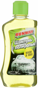 Автошампунь-полироль концентрат Runway Wash &amp; Wax с воском