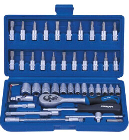 Набір торцевих головок та компонентів Стандарт ST-1446 1/4