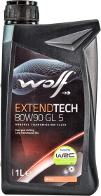 Трансмиссионное масло Wolf ExtendTech GL-5 80W-90 минеральное
