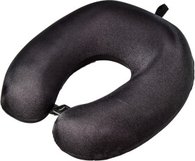 Подушка-подголовник Kerdis Memory foam черная без логотипа 4820198830762