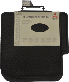 Комплект килимків Mitsubishi MZ311902 чорний з логотипом Mitsubishi