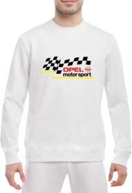 Свитшот мужской Globuspioner Opel Motor Sport спереди класический рукав белый