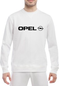 Свитшот мужской Globuspioner Opel Big Logo спереди класический рукав белый
