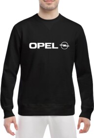 Свитшот мужской Globuspioner Opel Big Logo спереди класический рукав чёрный