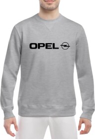 Свитшот мужской Globuspioner Opel Big Logo спереди класический рукав серый