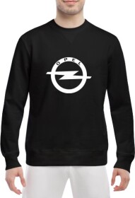 Свитшот мужской Globuspioner Opel Big Logo v2 спереди класический рукав чёрный