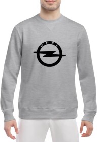 Свитшот мужской Globuspioner Opel Big Logo v2 спереди класический рукав серый