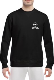 Свитшот мужской Globuspioner Opel Mini Logo спереди класический рукав чёрный