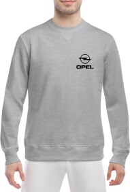 Свитшот мужской Globuspioner Opel Mini Logo спереди класический рукав серый