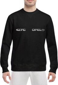 Свитшот мужской Globuspioner Opel GTC спереди класический рукав чёрный