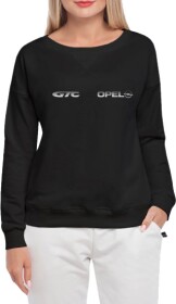 Свитшот женский Globuspioner Opel GTC спереди спущенный рукав чёрный