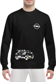 Свитшот мужской Globuspioner Opel 100 спереди класический рукав чёрный