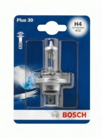 Автолампа Bosch H4 P43t 55 W 60 W прозора 1987301002