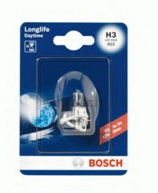 Автолампа Bosch Longlife Daytime H3 PK22s 55 W 1987301053