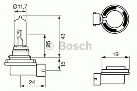 Автолампа Bosch Pure Light H9 PGJ19-5 65 W 1987302082