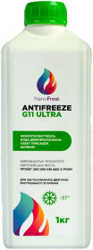 Готовий антифриз NanoFrost Ultra G11 зелений -37 °C