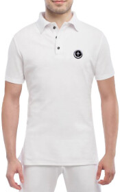 Футболка чоловіча Globuspioner поло Ford Mustang Mini біла принт спереду