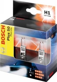 Автолампа Bosch H1 P14,5s 55 W прозрачная 1987301071