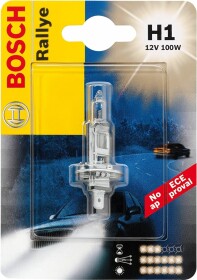 Автолампа Bosch Rallye H1 P14,5s 100 W прозрачная 1987301091