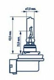 Автолампа Narva Standard H9 PGJ19-5 65 W прозрачная 48077C1