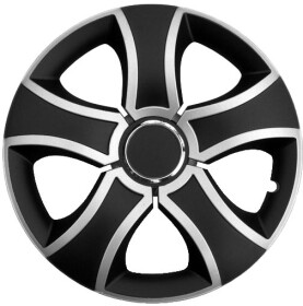 Комплект ковпаків на колеса JESTIC Bis Mix колір чорний + сріблястий