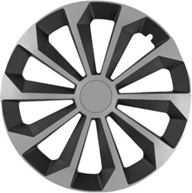Комплект колпаков на колеса JESTIC Fame Mix цвет серебристый + черный