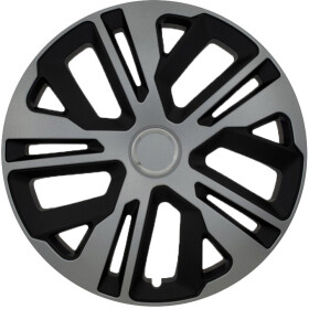 Комплект колпаков на колеса JESTIC Raven Ring Mix цвет серебристый + черный