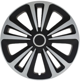 Комплект колпаков на колеса JESTIC Terra Ring Mix цвет серебристый + черный