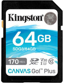 Карта памяти Kingston Canvas Go! Plus SDXC 64 ГБ