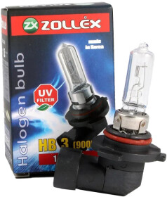 Автолампа Zollex HB3 P20d 60 W прозрачная 59724