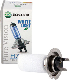 Автолампа Zollex Pure Vision White Light H7 PX26d 55 W темно-голубая 60124