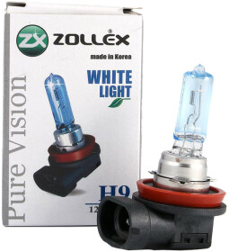Автолампа Zollex Pure Vision White Light H9 PGJ19-5 65 W светло-голубая 60424
