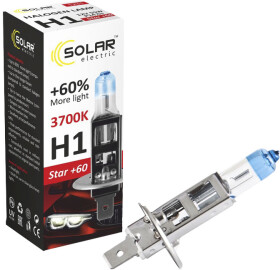 Автолампа Solar Star + 60 H1 P14,5s 55 W прозоро-блакитна 1231