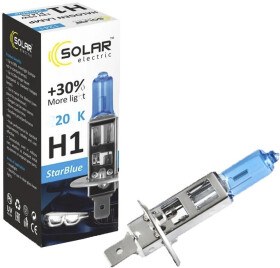 Автолампа Solar StarBlue H1 P14,5s 55 W темно-голубая 1241