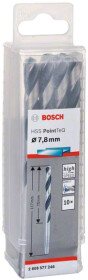 Набор сверл Bosch спиральных по металлу 2608577246 7.8 мм 10 шт.