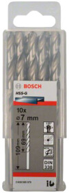 Набор сверл Bosch спиральных по металлу 2608595070 7 мм 10 шт.