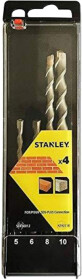 Набір бурів Stanley STA56012 спіральних по цеглі та бетону 5-10 мм 4 шт.
