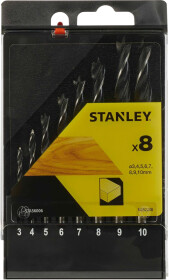 Набор сверл Stanley спиральных по дереву STA56006-QZ 3-10 мм 8 шт.