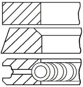 Комплект поршневых колец Goetze 08-318706-10