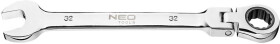 Ключ комбинированный трещоточный Neo Tools 09-060 I-образный 32 мм с шарниром