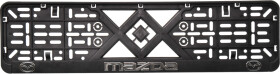 Рамка номерного знака Vitol 50264 цвет черный на Mazda пластик