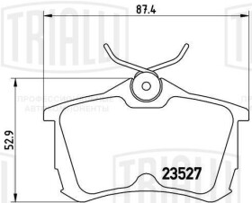 Гальмівні колодки Trialli pf4030