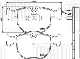 Тормозные колодки Trialli pf4175