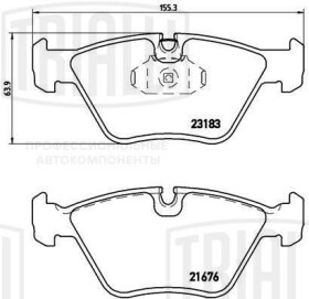 Тормозные колодки Trialli pf4184