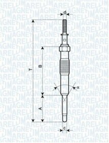 Свічка розжарювання Magneti Marelli UC33A