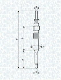 Свеча накала Magneti Marelli UC26A