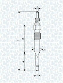 Свічка розжарювання Magneti Marelli UC61A