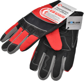 Перчатки рабочие Intertool синтетические с неопреновым покрытием черные