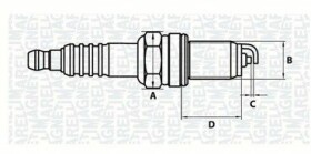 Свеча зажигания Magneti Marelli 062000768304